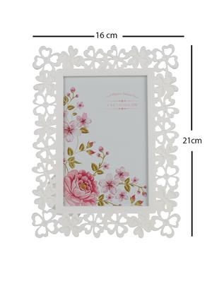 Floral White Photo Frame 4X6 - 15731849 - Standard Image - 4