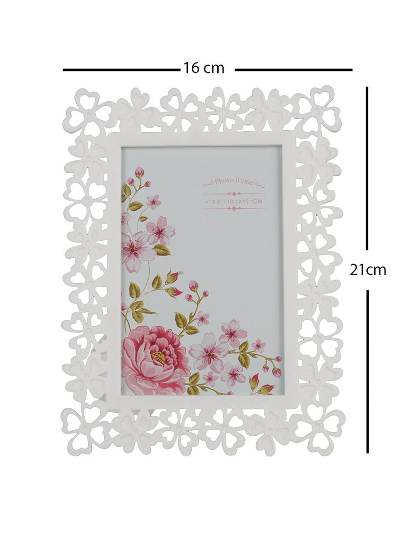Floral White Photo Frame 4X6 - 15731849 - Zoom Image - 4