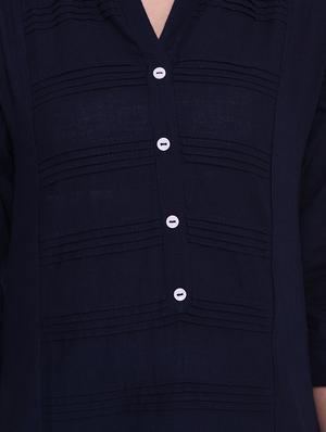 Straight solid kurta - 15733086 - Standard Image - 4