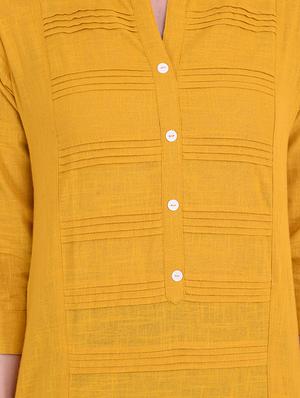 Straight solid kurta - 15733087 - Standard Image - 4