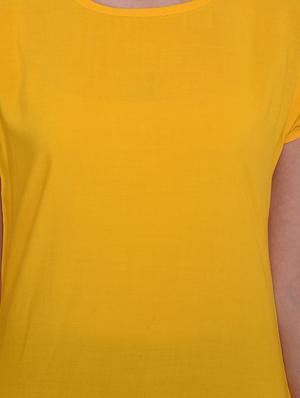 Color block asymmetric kurta - 15733171 - Standard Image - 4