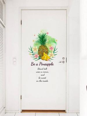 Rawpockets Wall Decals ' Be a Pineapple ' Quote ' Wall stickers (PVC Vinyl) Multicolour - 15733865 - Standard Image - 4