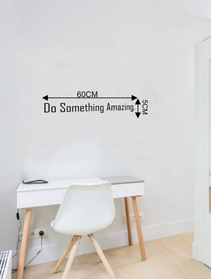 Rawpockets Wall Decals ' Do Something Amazing ' Wall stickers (PVC Vinyl) Multicolour - 15733867 - Standard Image - 4