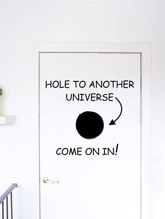 Rawpockets Wall Decals ' Living Room Another Universe Gateway ' Wall stickers (PVC Vinyl) Multicolour - 15733872 - Zoom Image - 4