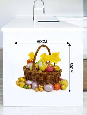 Rawpockets Wall Decals ' Eggs Bowl ' Wall stickers (PVC Vinyl) Multicolour - 15733890 - Standard Image - 4
