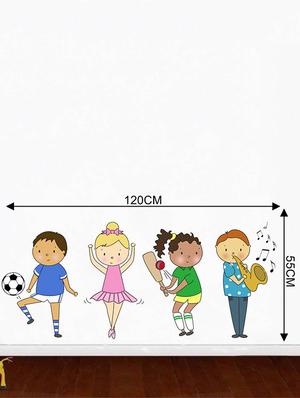 Rawpockets Wall Decals ' Kids Fun Activity ' Wall stickers (PVC Vinyl) Multicolour - 15733929 - Standard Image - 4