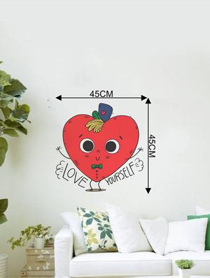 Rawpockets Wall Decals ' Love Yourself Funny Typography ' Wall stickers (PVC Vinyl) Multicolour - 15733935 - Standard Image - 4