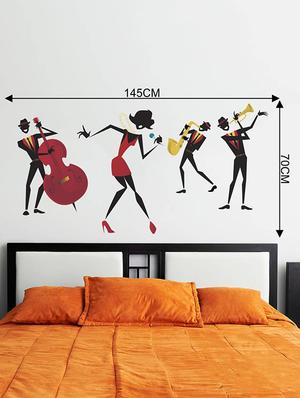 Rawpockets Wall Decals ' Music Band - Living Room ' Wall stickers (PVC Vinyl) Multicolour - 15734015 - Standard Image - 4