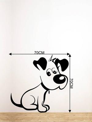 Rawpockets Wall Decals ' Cute Baby Dog ' Wall stickers (PVC Vinyl) Multicolour - 15734038 - Standard Image - 4