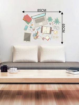 Rawpockets Wall Decals ' Today's Modern Gadgets ' Wall stickers (PVC Vinyl) Multicolour - 15734045 - Standard Image - 4