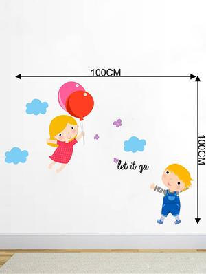 Rawpockets Wall Decals ' Let it go Cartoon - Kid's Room ' Wall stickers (PVC Vinyl) Multicolour - 15734046 - Standard Image - 4