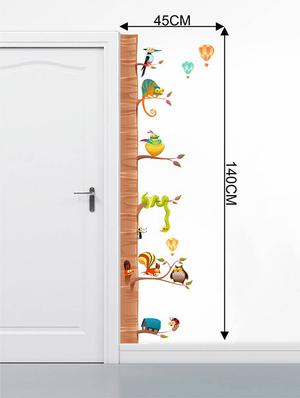 Rawpockets Wall Decals ' Border Decorative Tree with Animals ' Wall stickers (PVC Vinyl) Multicolour - 15734049 - Standard Image - 4