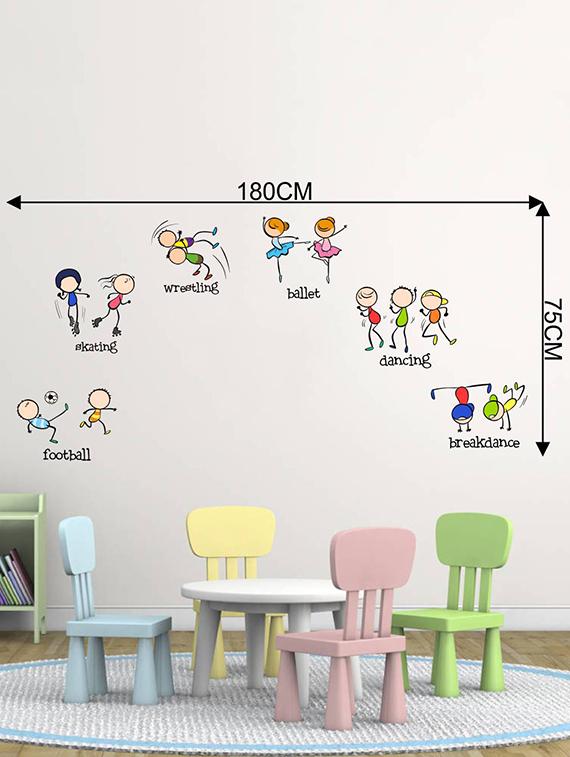 Rawpockets Wall Decals ' Children Activites - Kid's Room ' Wall stickers (PVC Vinyl) Multicolour - 15734050 - Zoom Image - 4