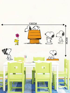 Rawpockets Wall Decals ' Snoopy Dog Story - Kid's Room ' Wall stickers (PVC Vinyl) Multicolour - 15734062 - Standard Image - 4
