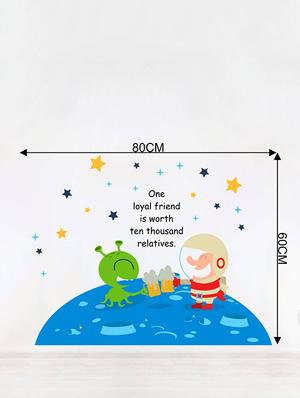 Rawpockets Wall Decals ' Loyal Friend Quote -Kid's Room ' Wall stickers (PVC Vinyl) Multicolour - 15734065 - Standard Image - 4