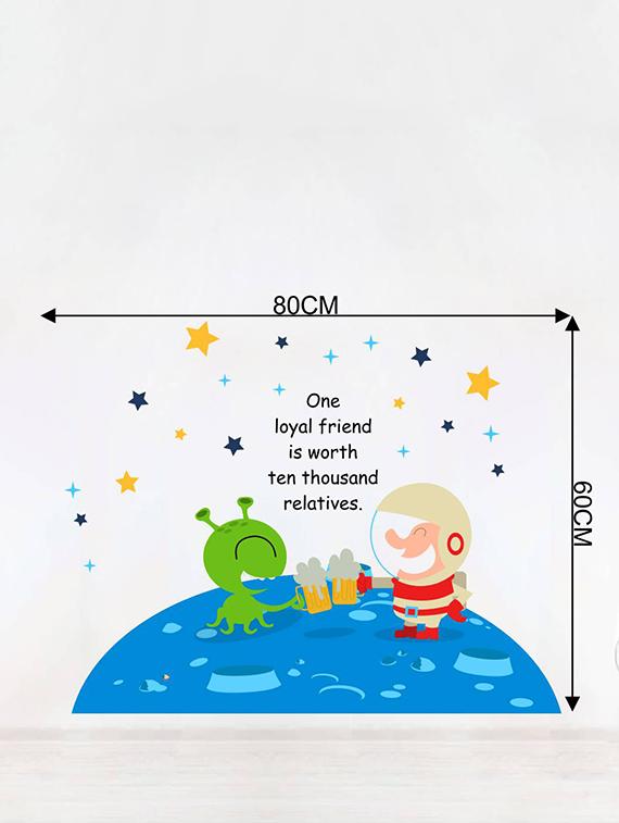 Rawpockets Wall Decals ' Loyal Friend Quote -Kid's Room ' Wall stickers (PVC Vinyl) Multicolour - 15734065 - Zoom Image - 4