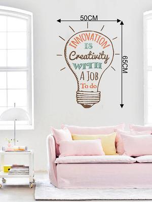 Rawpockets Wall Decals ' Quote on Innovation ' Wall stickers (PVC Vinyl) Multicolour - 15734068 - Standard Image - 4
