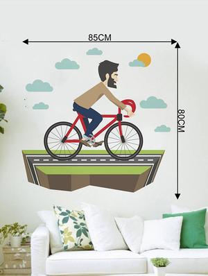 Rawpockets Wall Decals ' Funny Creative Cartoon ' Wall stickers (PVC Vinyl) Multicolour - 15734071 - Standard Image - 4