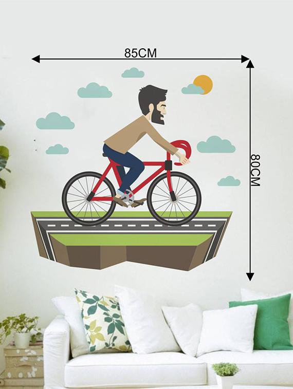 Rawpockets Wall Decals ' Funny Creative Cartoon ' Wall stickers (PVC Vinyl) Multicolour - 15734071 - Zoom Image - 4