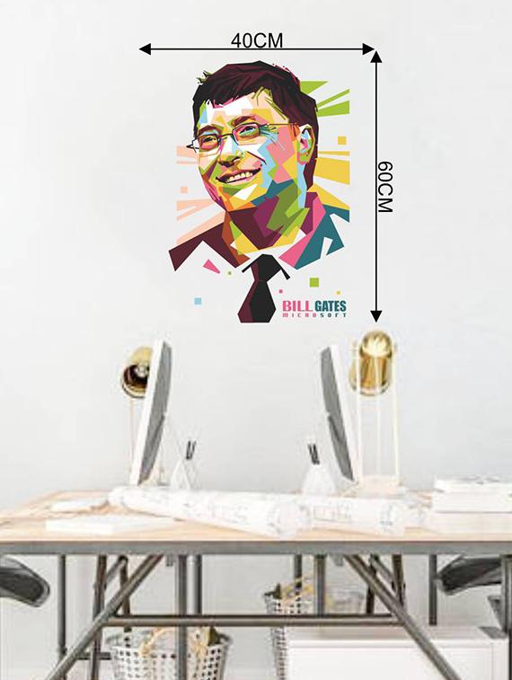 Rawpockets Wall Decals ' Bill Gates - Inspiration ' Wall stickers (PVC Vinyl) Multicolour - 15734088 - Zoom Image - 4
