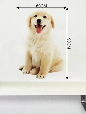 Rawpockets Wall Decals ' Cute Dog ' Wall stickers (PVC Vinyl) Multicolour - 15734102 - Standard Image - 4