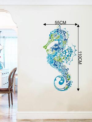 Rawpockets Wall Decals ' Sea Horse Decorative ' Wall stickers (PVC Vinyl) Multicolour - 15734117 - Standard Image - 4