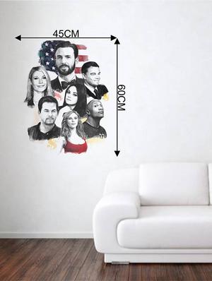 Rawpockets Wall Decals ' Hollywood Movie Stars ' Wall stickers (PVC Vinyl) Multicolour - 15734118 - Standard Image - 4