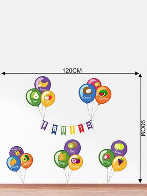 Rawpockets Wall Decals ' Fruits Name on Balloons ' Wall stickers (PVC Vinyl) Multicolour - 15734153 - Standard Image - 4