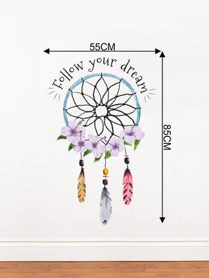 Rawpockets Wall Decals ' Follow Your Dream ' Wall stickers (PVC Vinyl) Multicolour - 15734166 - Standard Image - 4