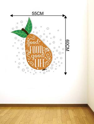 Rawpockets Wall Decals ' Good Food = Good Life ' Wall stickers (PVC Vinyl) Multicolour - 15734173 - Standard Image - 4