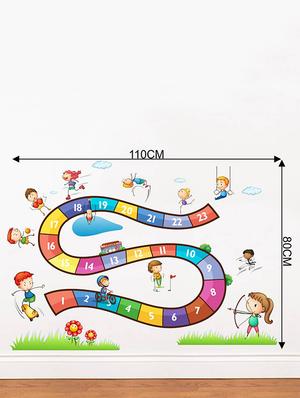 Rawpockets Wall Decals ' Boardgame for Fun - Kids ' Wall stickers (PVC Vinyl) Multicolour - 15734184 - Standard Image - 4