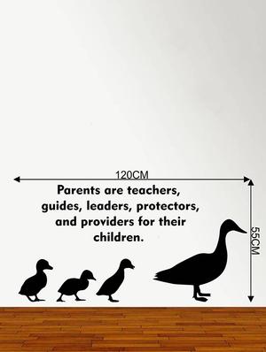 Rawpockets Wall Decals ' Parents Quote and Swan ' Wall stickers (PVC Vinyl) Multicolour - 15734191 - Standard Image - 4