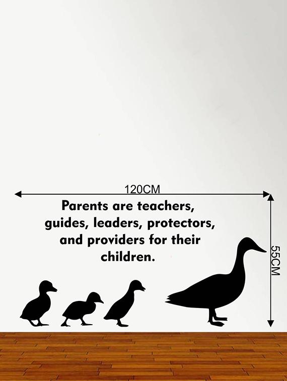 Rawpockets Wall Decals ' Parents Quote and Swan ' Wall stickers (PVC Vinyl) Multicolour - 15734191 - Zoom Image - 4
