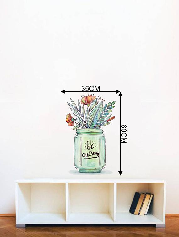 Rawpockets Wall Decals ' Be Awesome ' Wall stickers (PVC Vinyl) Multicolour - 15734199 - Zoom Image - 4