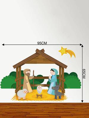 Rawpockets Wall Decals ' Jesus Borns Story ' Wall stickers (PVC Vinyl) Multicolour - 15734201 - Standard Image - 4