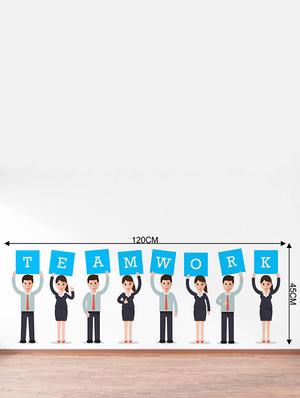 Rawpockets Wall Decals ' TeamWork ' Wall stickers (PVC Vinyl) Multicolour - 15734204 - Standard Image - 4
