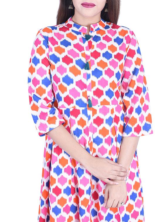 Printed a-line kurta - 15734532 - Zoom Image - 4