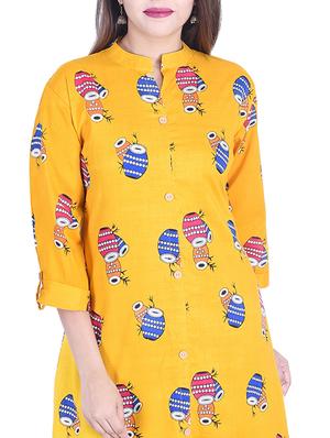Straight printed kurta - 15734537 - Standard Image - 4