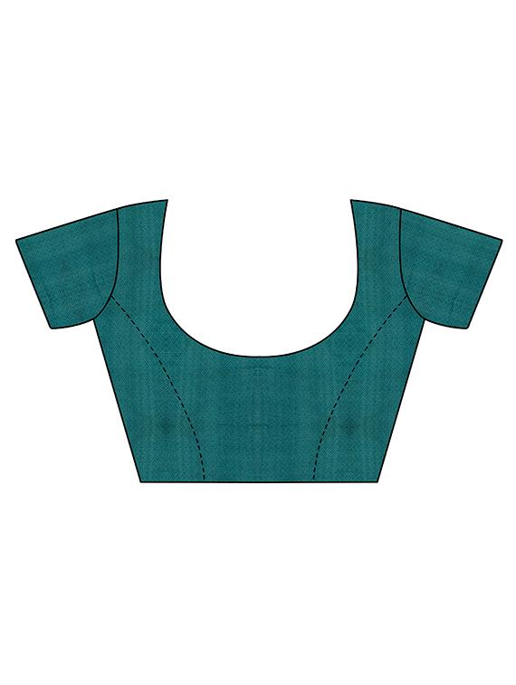 conversational printed saree with blouse - 15734625 - Zoom Image - 4