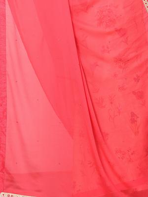 floral half & half saree with blouse - 15734761 - Standard Image - 4