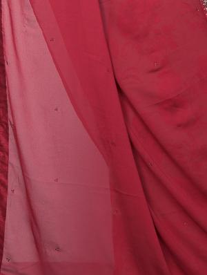 floral half & half saree with blouse - 15734766 - Standard Image - 4
