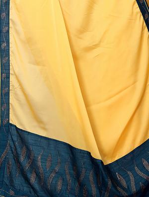 embellished pallu bordered saree with blouse - 15734786 - Standard Image - 4
