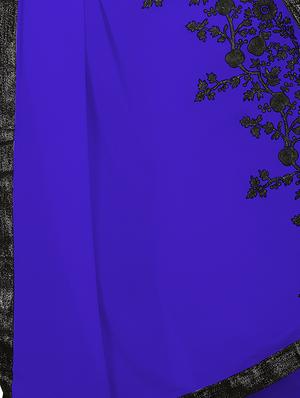 floral dori embroidered saree with blouse - 15734907 - Standard Image - 4