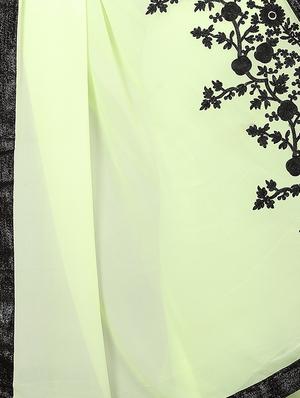 floral dori embroidered saree with blouse - 15734913 - Standard Image - 4