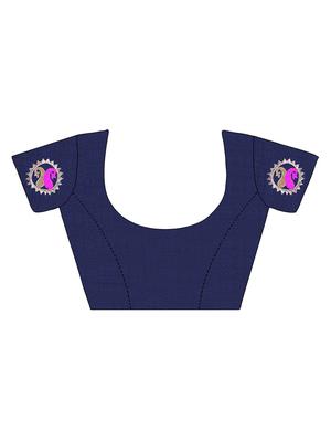 paisley embroidered saree with blouse - 15734920 - Standard Image - 4