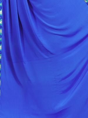 geometrical half and half saree with blouse - 15735028 - Standard Image - 4
