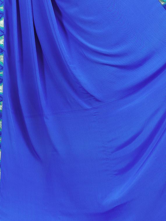 geometrical half and half saree with blouse - 15735028 - Zoom Image - 4