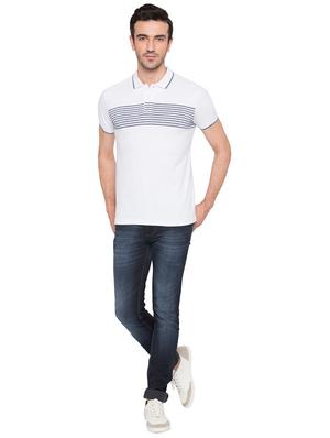 white cotton polo t-shirt - 15735244 - Standard Image - 4