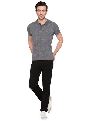 grey cotton polo t-shirt - 15735249 - Standard Image - 4