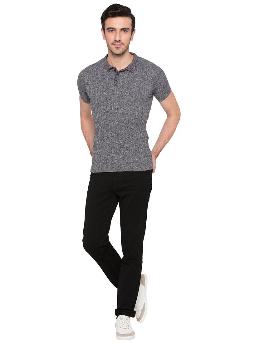 grey cotton polo t-shirt - 15735249 - Zoom Image - 4
